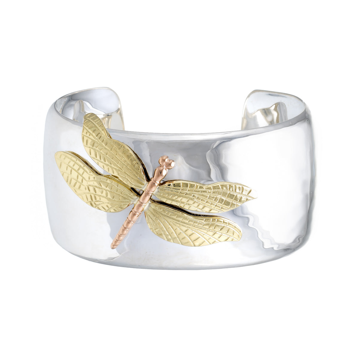 Tiffany & Co 18K Gold & Sterling Silver Dragonfly Cuff Bangle Bracelet –  Blue Ribbon Rarities