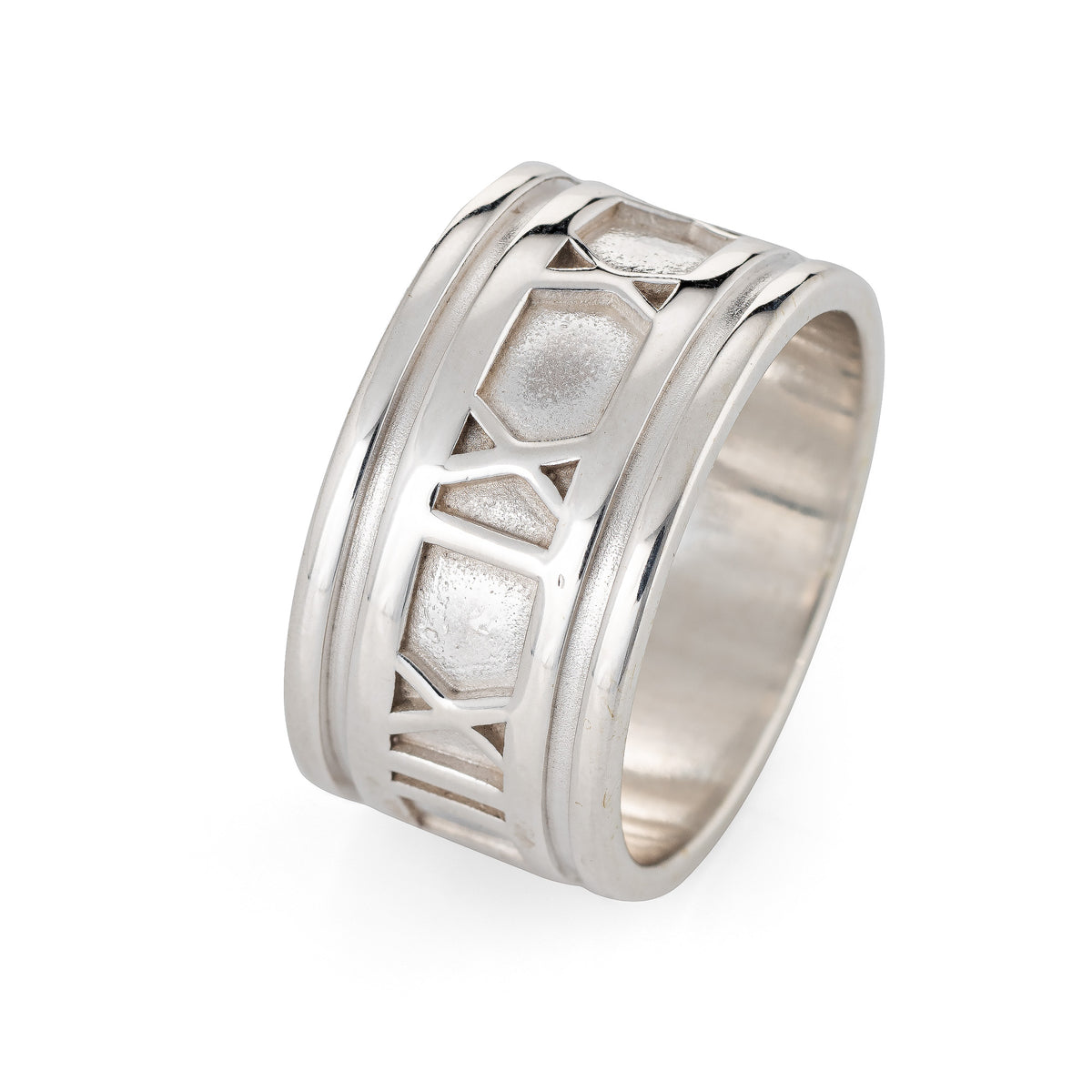 Tiffany and Co. Roman Numeral Atlas Ring